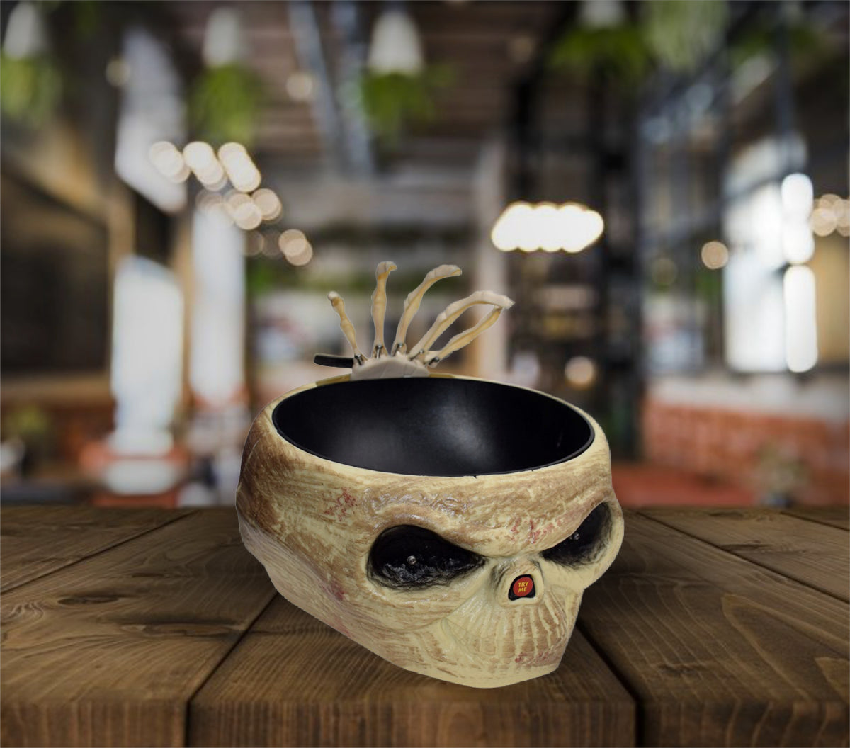 BOWL DE DULCES CALAVERA DORADA ANIMADO