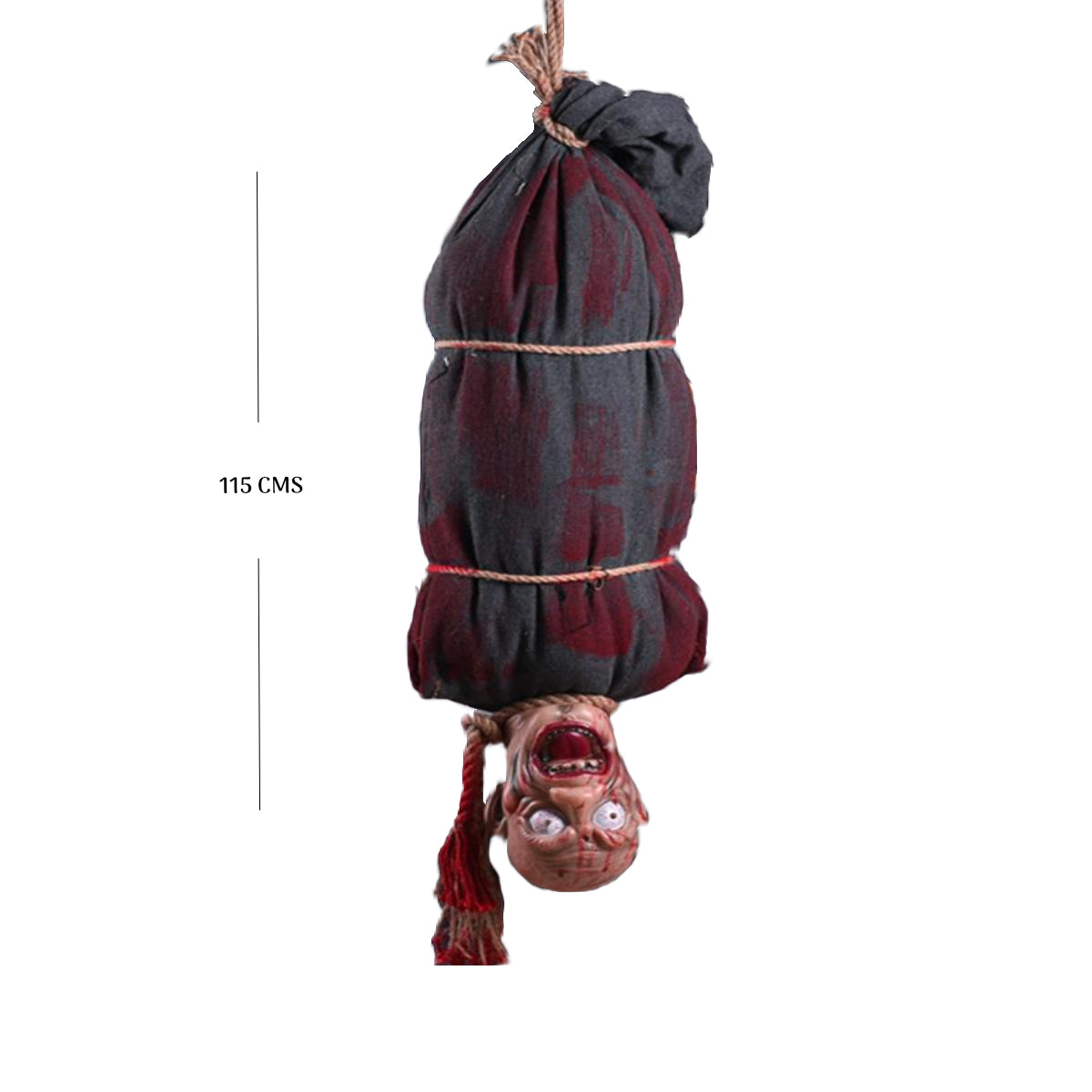 CADÁVER COLGANTE ANIMATRONICS NEGRO