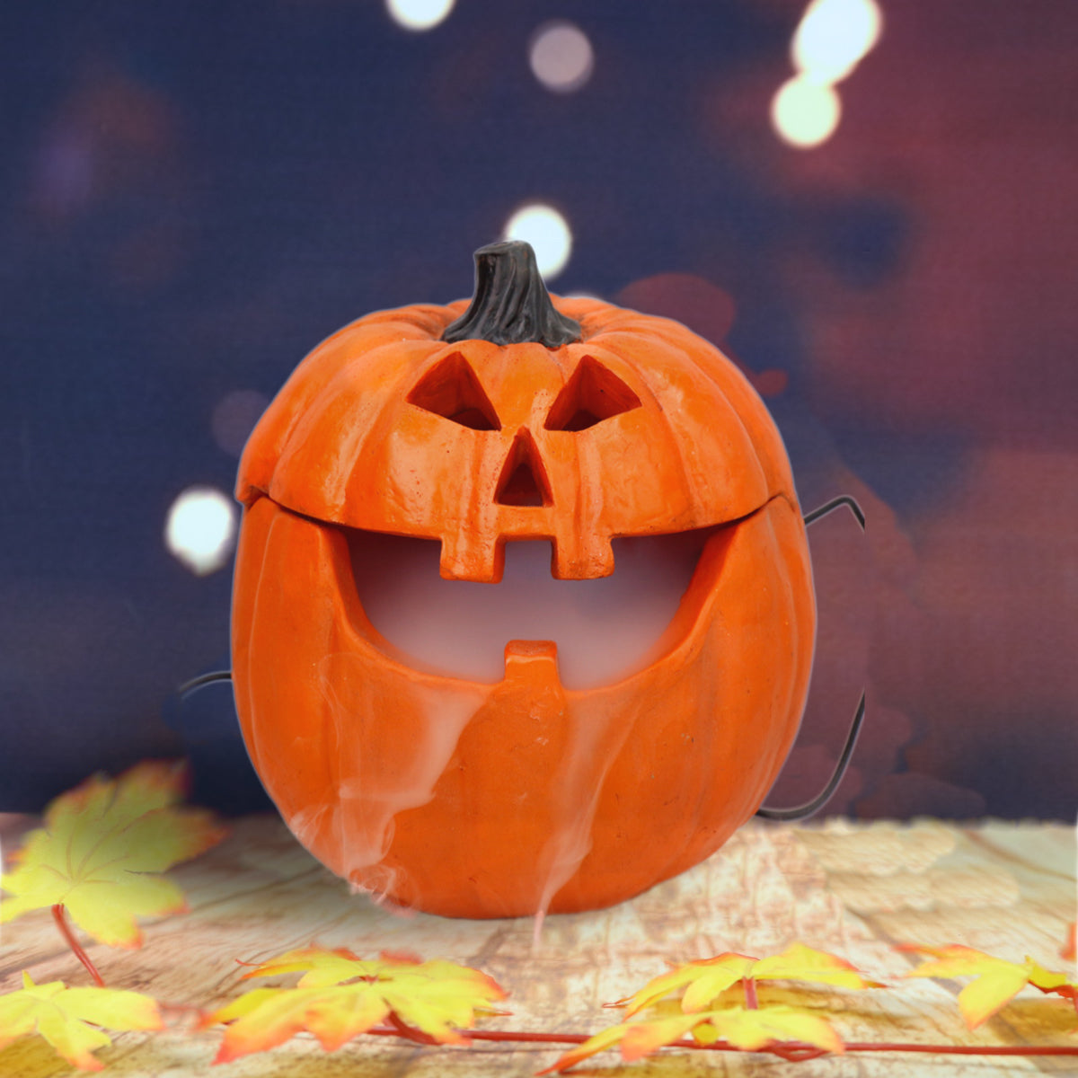 CALABAZA ANIMADA GRANDE CON NIEBLA DE 20 x 20 x 23
