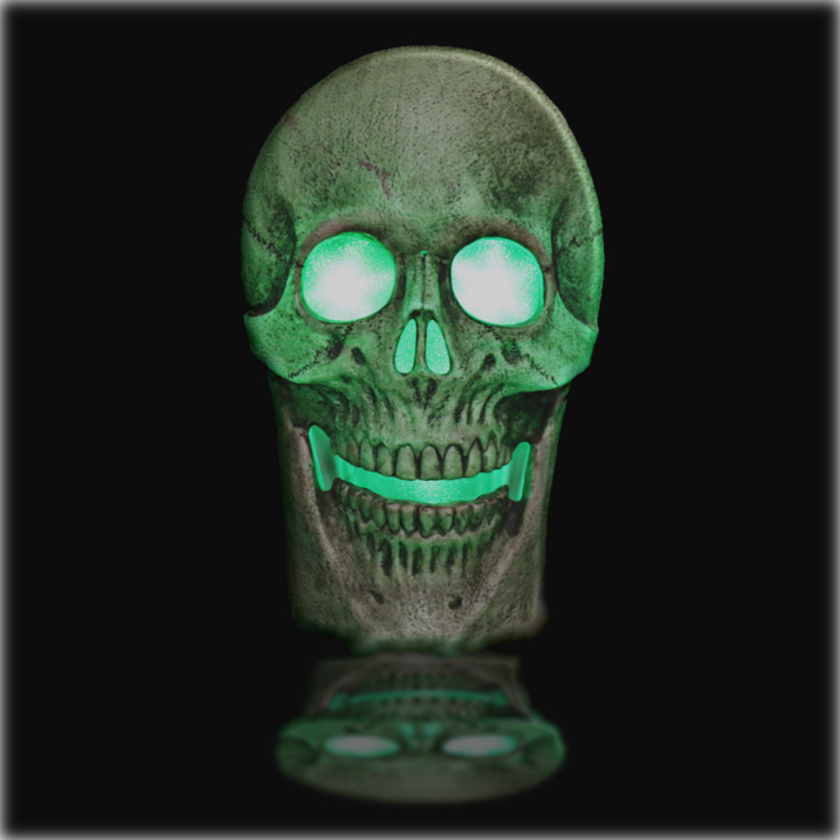CALAVERA ANIMADA GIGANTE LED DE 60 x 36 x 16
