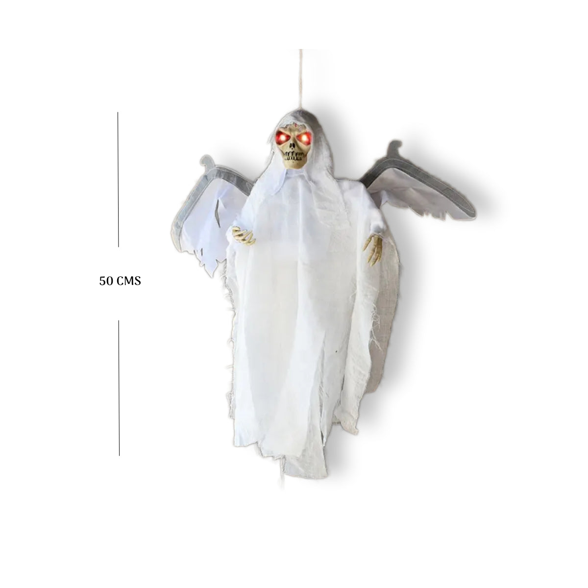 FANTASMA CON ALAS ANIMATRONICS BLANCO