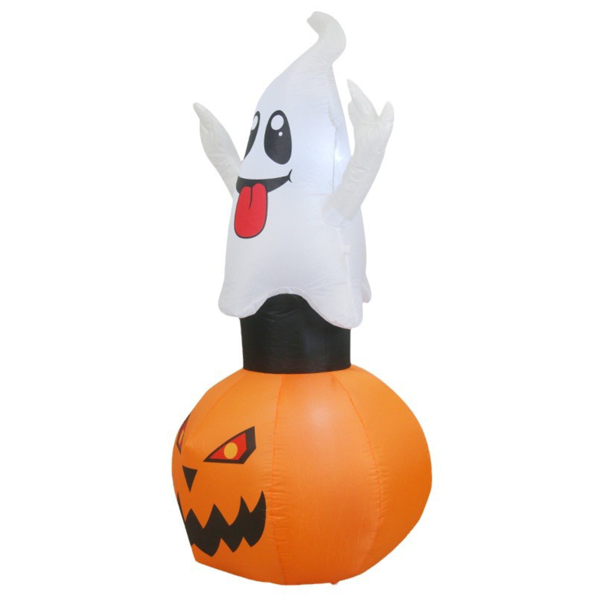 FANTASMA CON CALABAZA INFLABLE LED 1.5M