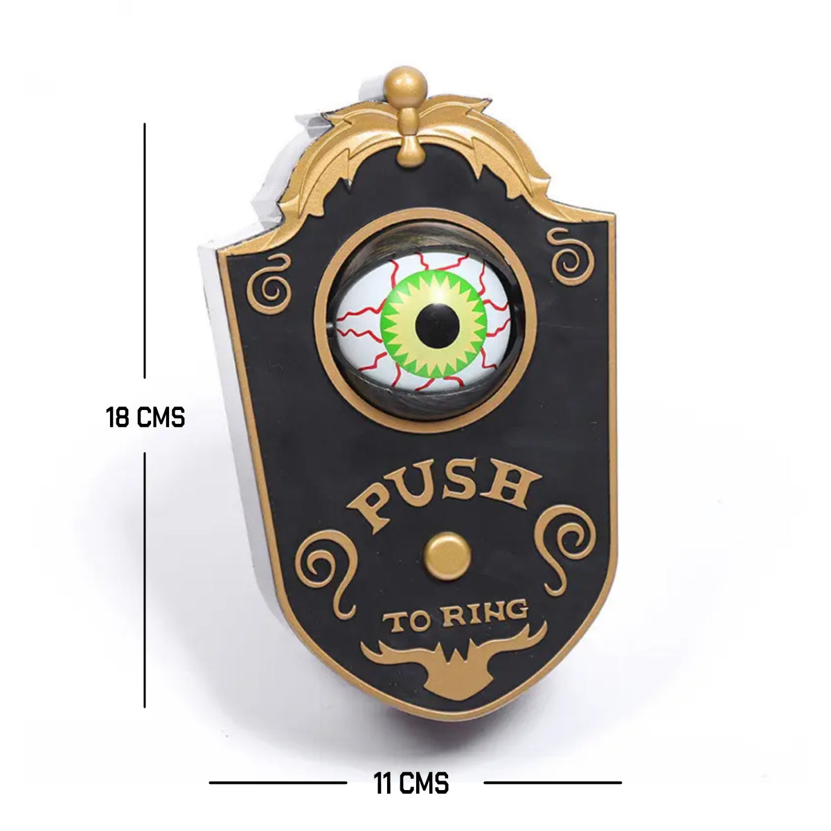TIMBRE DE PUERTA OJO ANIMADO NEGRO