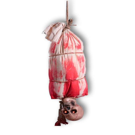 CADÁVER COLGANTE ANIMATRONICS BLANCO
