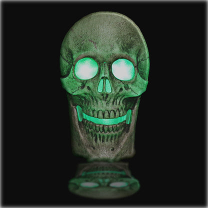 CALAVERA ANIMADA GIGANTE LED DE 60 x 36 x 16