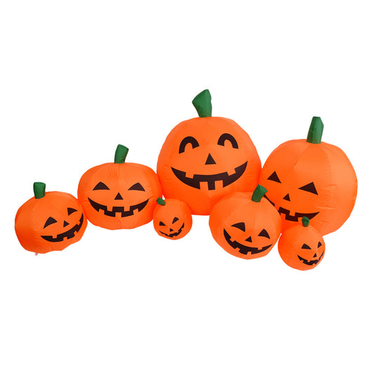 FAMILIA DE CALABAZAS INFLABLE LED 2.2M