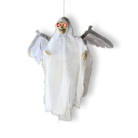 FANTASMA CON ALAS ANIMATRONICS BLANCO