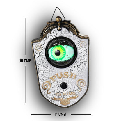 TIMBRE DE PUERTA OJO ANIMADO BLANCO CON NEGRO